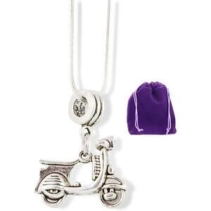 Scooter Necklace - Vespa Bike Charm Necklace Jewelry